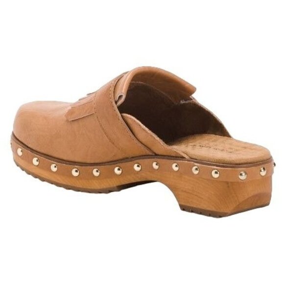 KELSI DAGGER Leather Hobby Studded Clogs Women Size 5.5 - Picture 2 of 14